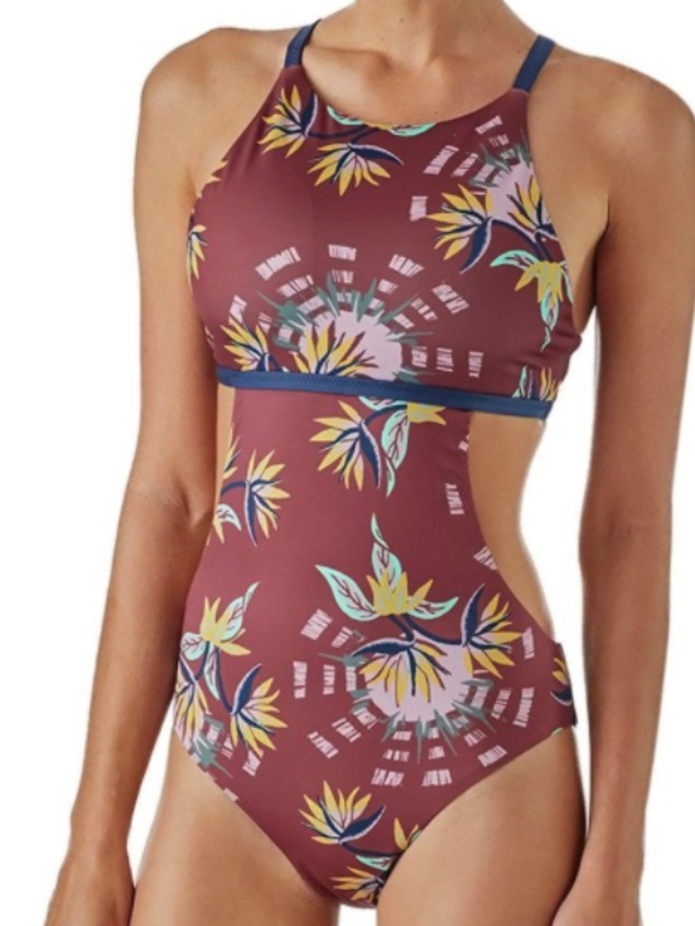 Patagonia solar Paradise Kiln Pink swim suit